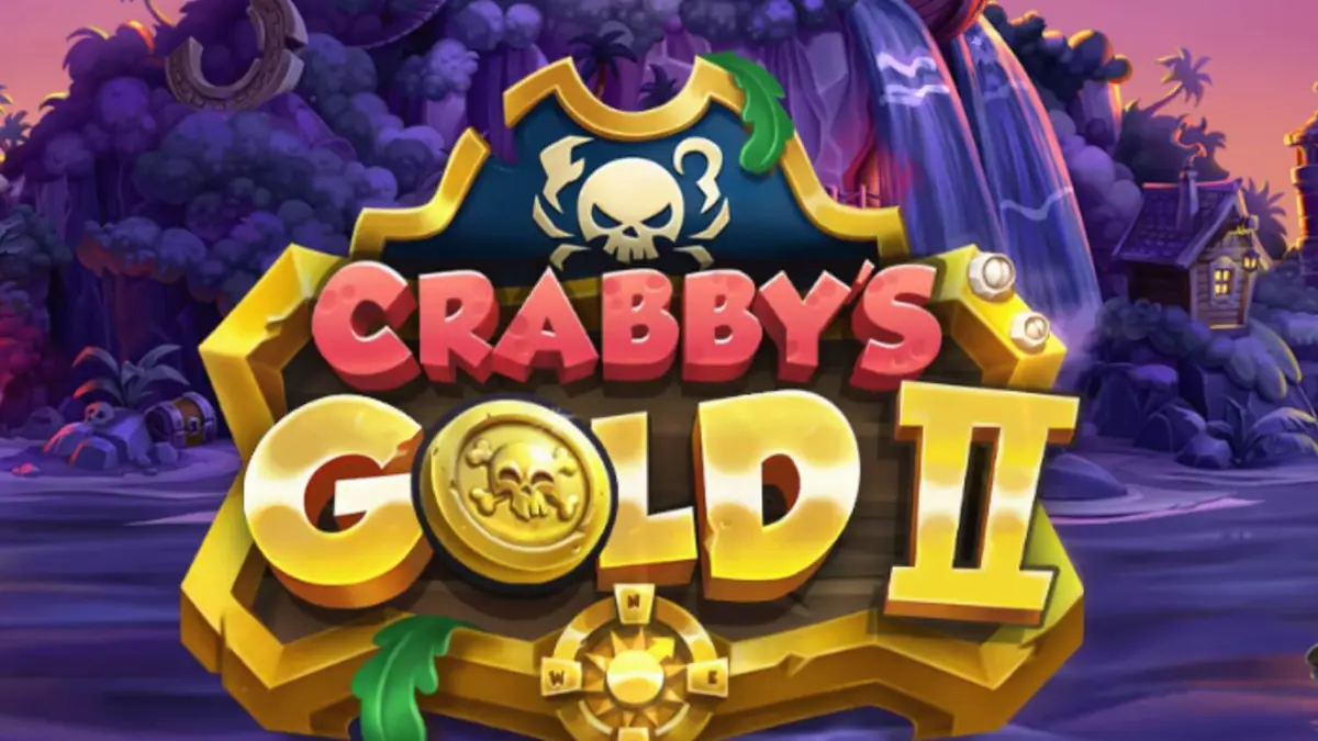 Tampilan visual slot Crabby’s Gold 2 dengan tema bajak laut kartun